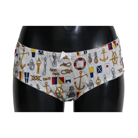 Dolce & Gabbana Underwear Sailor Print Silk Women's Bottoms
